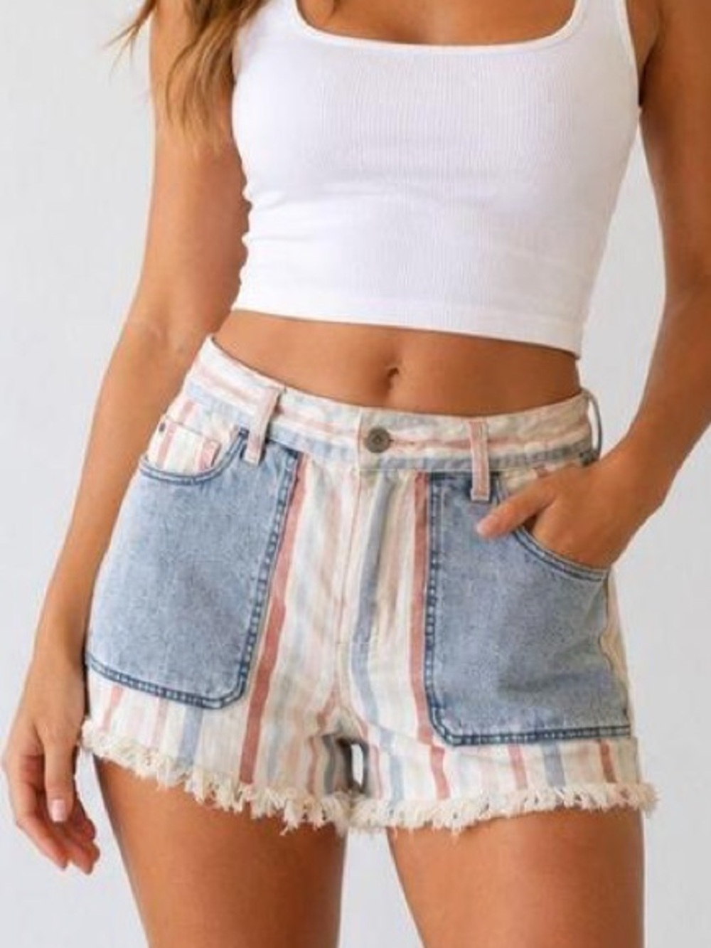 American Eagle Retro Denim Shorts